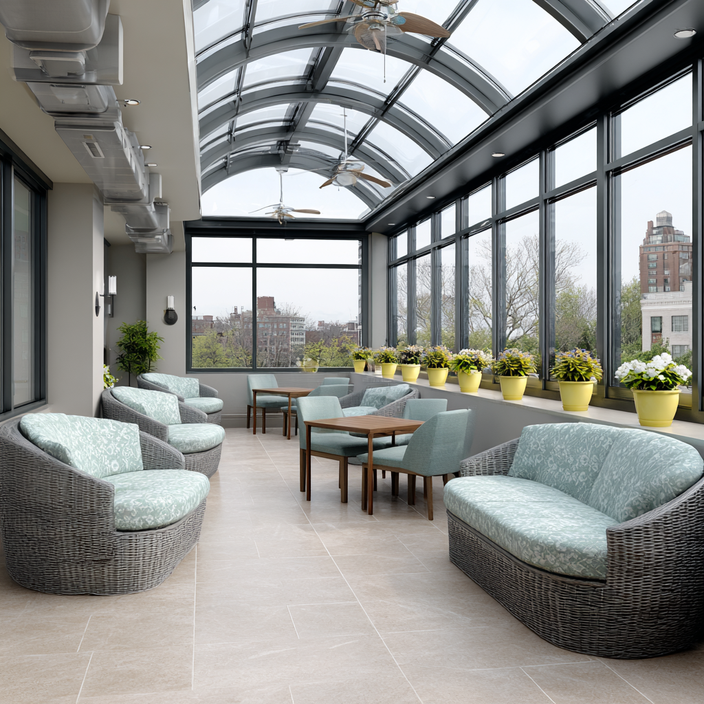 Comfortable living spaces at ADAT Helpline treatment center in Chicago